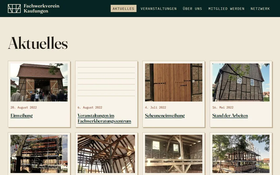 Unsere neue Webseite